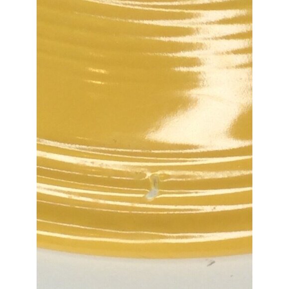 Vintage Homer Laughlin Fiesta Plate Yellow Round Cake Charger Chop 1950-60s HLO - Picture 8 of 8